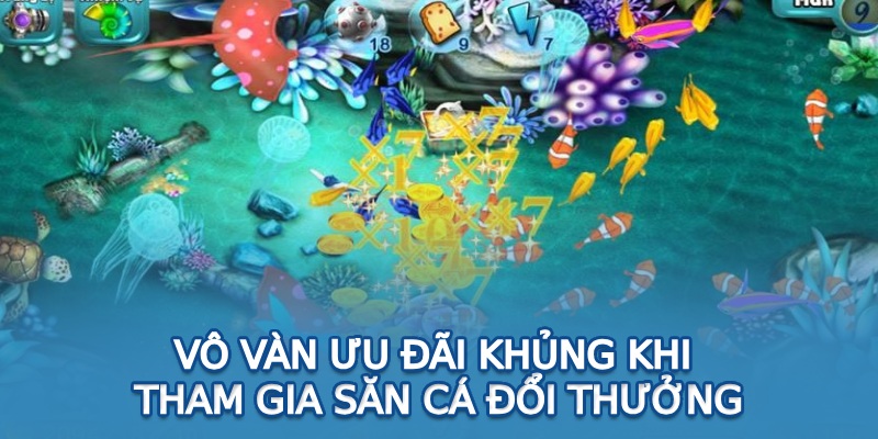 Vô vàn ưu đãi khủng khi tham gia săn cá đổi thưởng